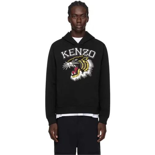 Tiger Logo Hoodie Cotton , male, Sizes: XL, L, S, M - Kenzo - Modalova