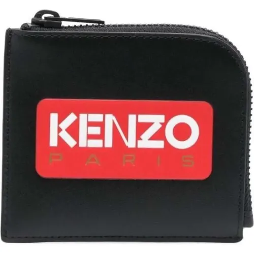 Wallets & Cardholders, male, , Size: ONE SIZE Stylish Leather Wallet - Kenzo - Modalova