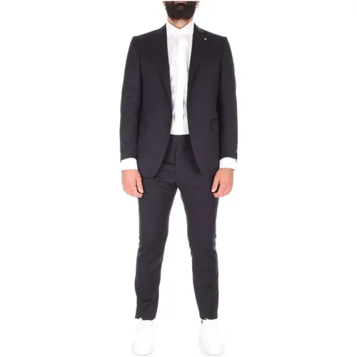 Single-Breasted Suit Set for Men , male, Sizes: 4XL - Tagliatore - Modalova