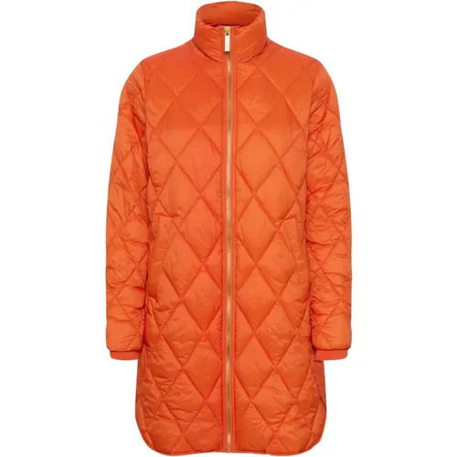 Rust Jacket with Smart Pattern , female, Sizes: XL, S, L, 2XS, M, 2XL - Part Two - Modalova