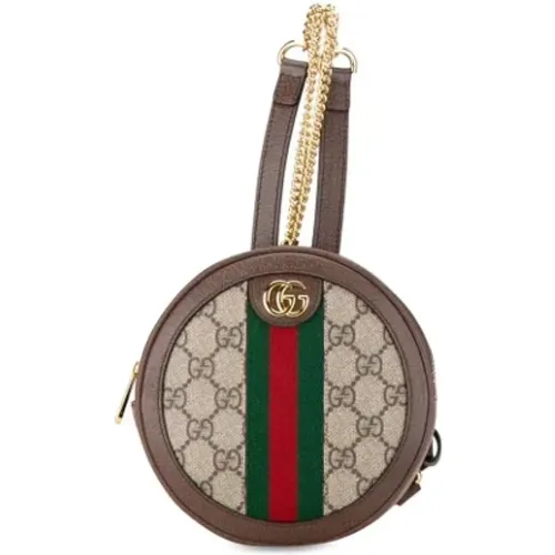 Pre-owned Backpacks, female, , Size: ONE SIZE Pre-owned Canvas backpacks - Gucci Vintage - Modalova