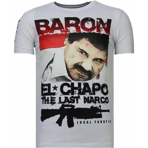 Kokain Cowboy Baron Mann - T-Shirt - 13-6218W , Herren, Größe: L - Local Fanatic - Modalova
