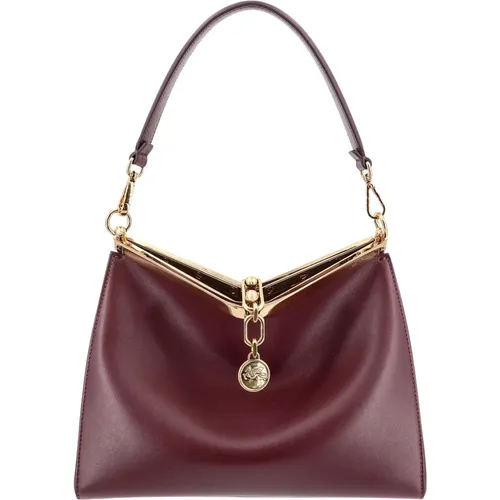 Leather shoulder bag with Pegaso charm , female, Sizes: ONE SIZE - ETRO - Modalova