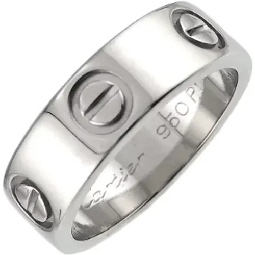 Pre-owned Jewellery, female, , Size: ONE SIZE Pre-owned Platinum rings - Cartier Vintage - Modalova