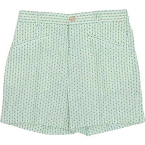Grüne Kinder-Bermuda-Shorts mit G-Logo - Gucci - Modalova