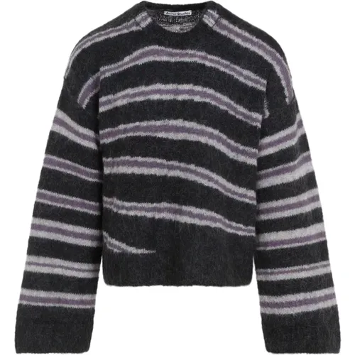 Grey Sweater for Men Aw24 , male, Sizes: M, S - Acne Studios - Modalova