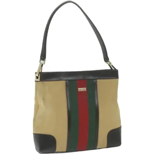 Pre-owned Shoulder Bags, female, , Size: ONE SIZE Pre-owned Canvas gucci-bags - Gucci Vintage - Modalova