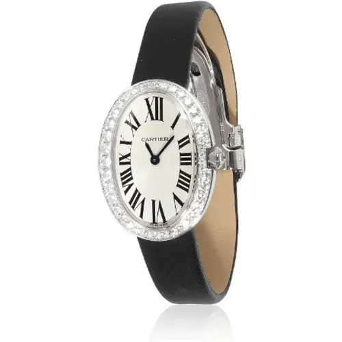 Pre-owned Watches, female, , Size: ONE SIZE Pre-owned White Gold watches - Cartier Vintage - Modalova