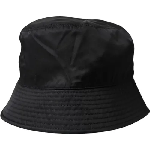 Hats, male, , Size: 57 CM Wide Brim Bucket Hat Men - Dolce & Gabbana - Modalova