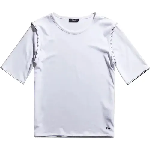T-Shirt , female, Sizes: XL, S, L, 2XL, M - Fay - Modalova