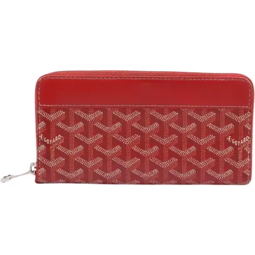 Pre-owned Wallets, female, , Size: ONE SIZE Pre-owned Coated canvas wallets - Goyard Vintage - Modalova