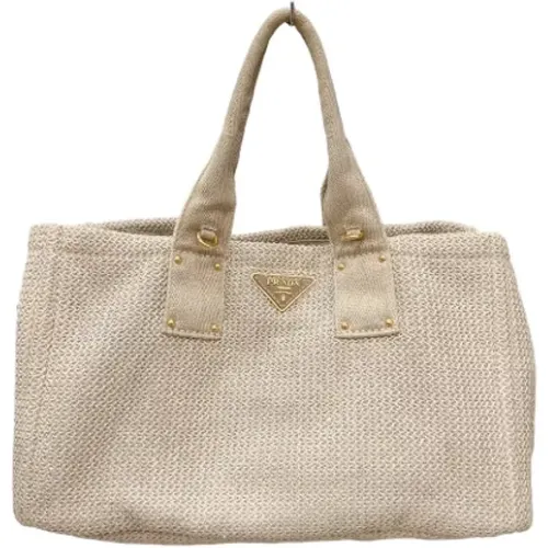 Pre-owned Tote Bags, female, , Size: ONE SIZE Pre-owned Canvas totes - Prada Vintage - Modalova