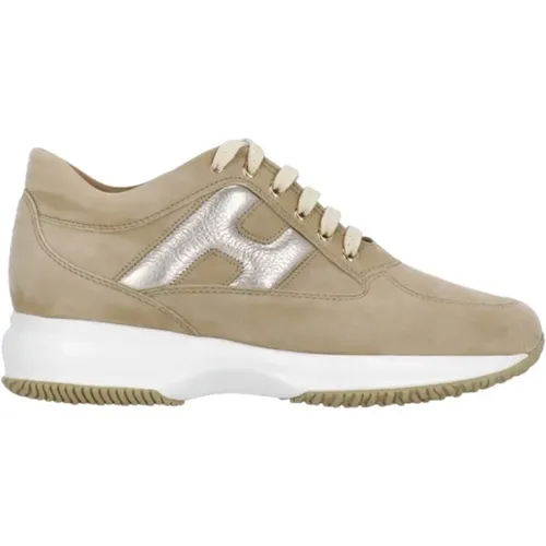 Beige Wildleder Sneakers Hogan - Hogan - Modalova