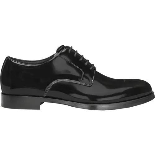 Patent Leather Lace Up Shoes , male, Sizes: 8 UK, 9 UK, 7 1/2 UK, 10 UK, 8 1/2 UK, 6 UK, 7 UK - Dolce & Gabbana - Modalova