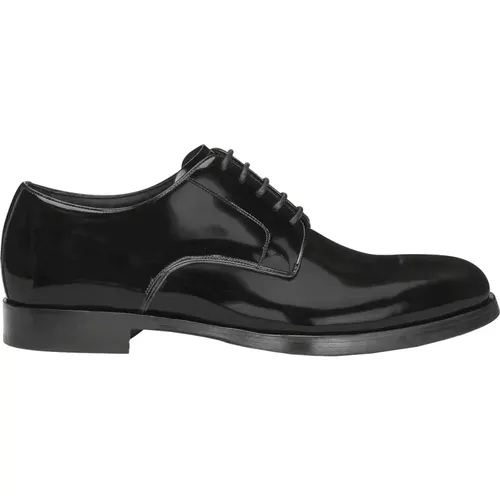 Patent Leather Lace Up Shoes , male, Sizes: 8 UK, 9 UK, 7 1/2 UK, 8 1/2 UK, 6 UK, 7 UK - Dolce & Gabbana - Modalova