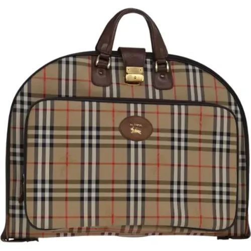 Pre-owned Accessories, female, , Size: ONE SIZE Pre-owned Canvas travel-bags - Burberry Vintage - Modalova