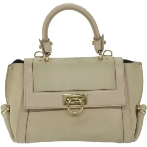 Pre-owned Cross Body Bags, female, , Size: ONE SIZE Pre-owned Leather handbags - Salvatore Ferragamo Pre-owned - Modalova