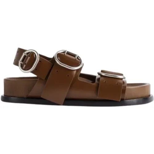 Flat leather sandals , female, Sizes: 2 UK - Jil Sander - Modalova