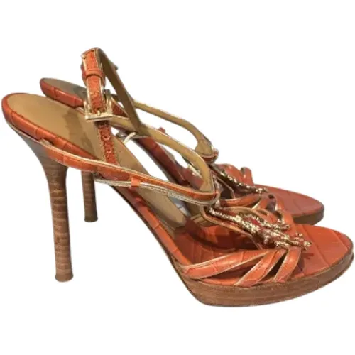 Pre-owned Leather sandals , female, Sizes: 3 UK - Valentino Vintage - Modalova