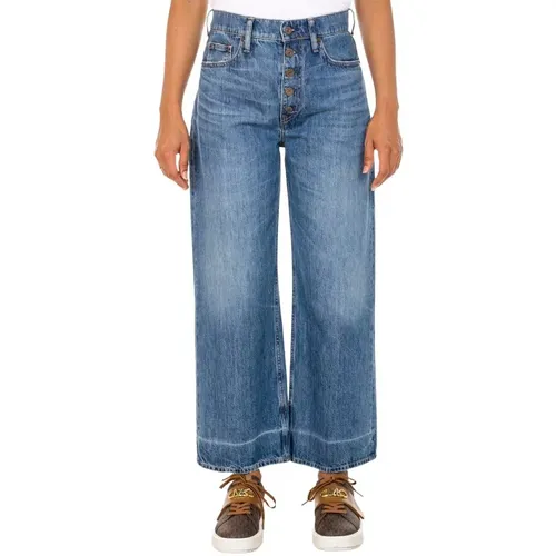 Weite Crop Gerades Jeans für Frauen , Damen, Größe: W27 - Ralph Lauren - Modalova