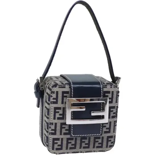 Pre-owned Shoulder Bags, female, , Size: ONE SIZE Pre-owned Canvas fendi-bags - Fendi Vintage - Modalova