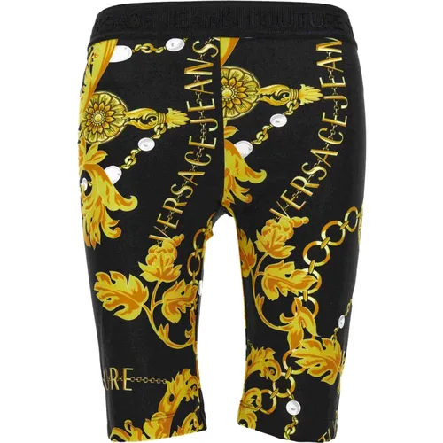 Baroque Couture Radlerhose , Damen, Größe: 2XS - Versace Jeans Couture - Modalova