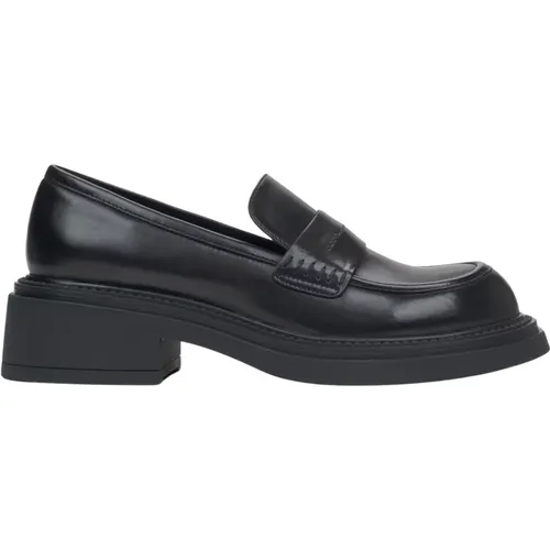 Loafers, female, , Size: 6 US Women's Penny Loafers with a Square Heel Er00115903 - Estro - Modalova