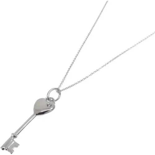 Pre-owned Jewellery, female, , Size: ONE SIZE Pre-owned Silver necklaces - Tiffany & Co. Pre-owned - Modalova