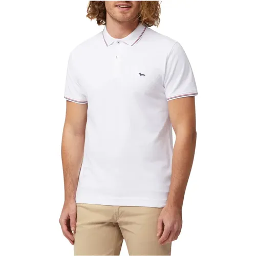 Weißes Polo-Shirt Casual Stil , Herren, Größe: XL - Harmont & Blaine - Modalova