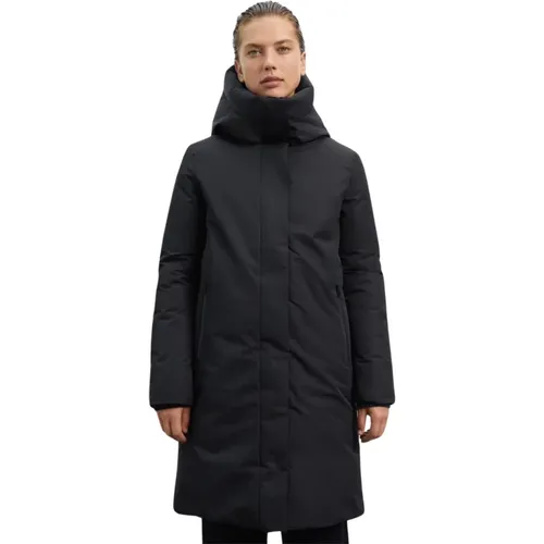 Wasserabweisende Schwarze Jacke mit Kapuze - Ecoalf - Modalova