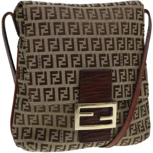 Pre-owned Cross Body Bags, female, , Size: ONE SIZE Pre-owned Canvas fendi-bags - Fendi Vintage - Modalova