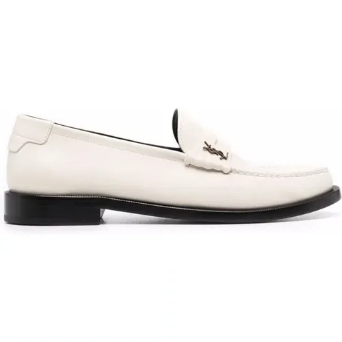 Leather Loafers Elegant Design , female, Sizes: 8 UK - Saint Laurent - Modalova