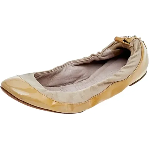 Pre-owned Flats, female, , Size: 6 US Pre-owned Leather flats - Burberry Vintage - Modalova