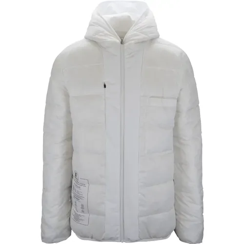 Winter Jackets, male, , Size: M Reversible Hooded Men's Puffer Jacket - Save The Duck - Modalova
