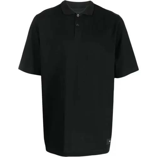 Schwarzes Polo Shirt , Herren, Größe: M - Y-3 - Modalova