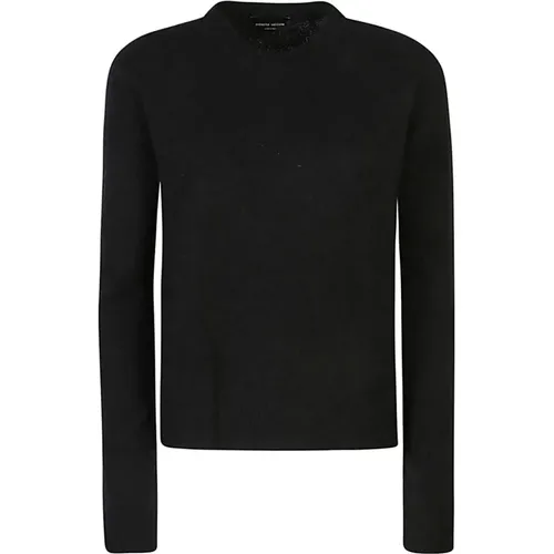 Schwarzer Strickpullover Aw24 , Damen, Größe: M - Roberto Collina - Modalova