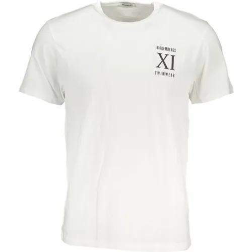 Print Logo Round Neck T-Shirt , male, Sizes: 2XL, M, XL - Bikkembergs - Modalova