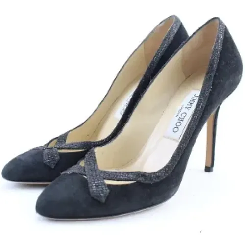 Pre-owned Pumps, female, , Size: 7 1/2 US Pre-owned Suede heels - Jimmy Choo Pre-owned - Modalova