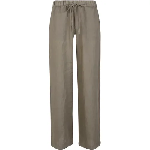 Linen Trousers Made in Italy , female, Sizes: W27 - Fay - Modalova