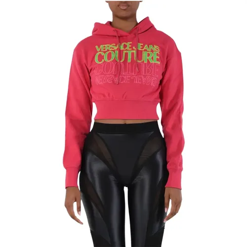 Sweatshirts & Hoodies , Damen, Größe: M - Versace Jeans Couture - Modalova