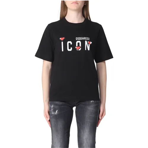 Stylish Women`s Shirt - T-Shirts Collection , female, Sizes: S, XS - Dsquared2 - Modalova