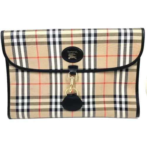 Pre-owned Clutches, female, , Size: ONE SIZE Pre-owned Fabric clutches - Burberry Vintage - Modalova