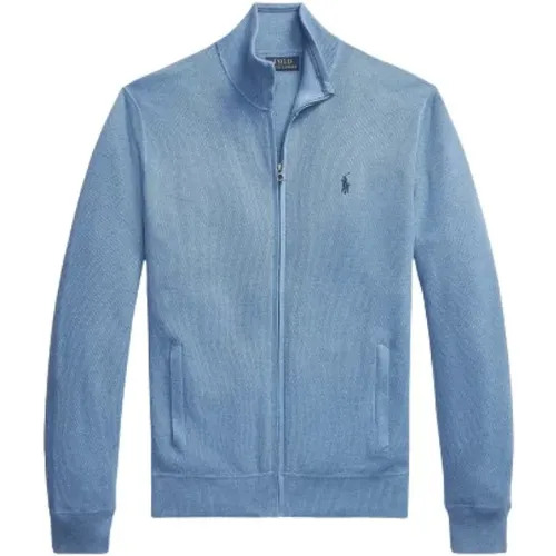 Zip-throughs, male, , Size: L Long Sleeve Full Zip Jacket - Polo Ralph Lauren - Modalova