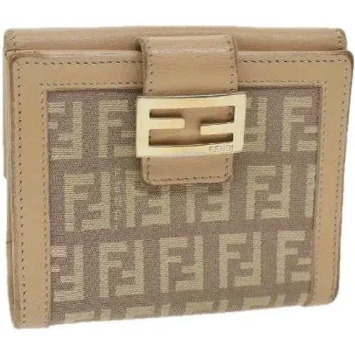 Pre-owned Canvas wallets , female, Sizes: ONE SIZE - Fendi Vintage - Modalova