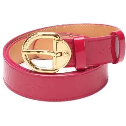 Pre-owned Leather belts , female, Sizes: ONE SIZE - Louis Vuitton Vintage - Modalova