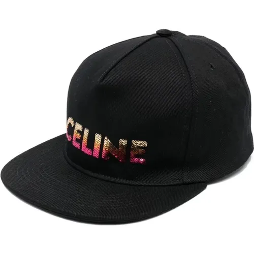 Caps, male, , Size: L Embroidered Logo Cap - Celine - Modalova