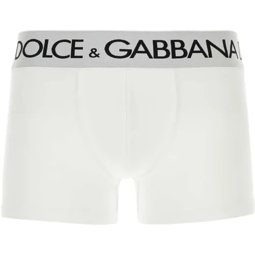 Stretch-Baumwoll-Boxerset,Intime Spitzenwäsche Kollektion - Dolce & Gabbana - Modalova