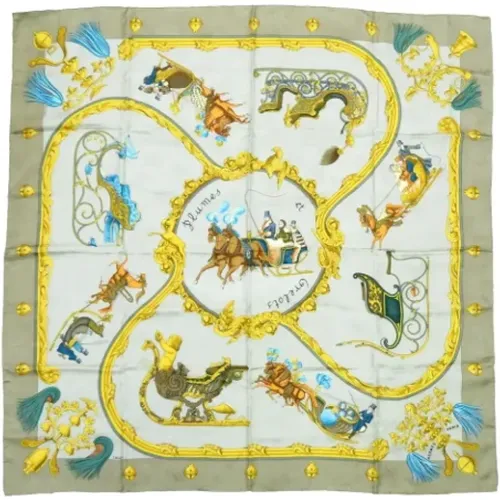 Pre-owned Scarves, female, , Size: ONE SIZE Pre-owned Silk scarves - Hermès Vintage - Modalova