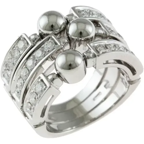 Pre-owned Jewellery, female, , Size: ONE SIZE Pre-owned White Gold rings - Bvlgari Vintage - Modalova