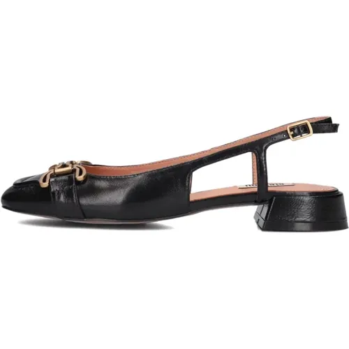 Elegante Schwarze Slingbacks , Damen, Größe: 36 EU - Bibi Lou - Modalova